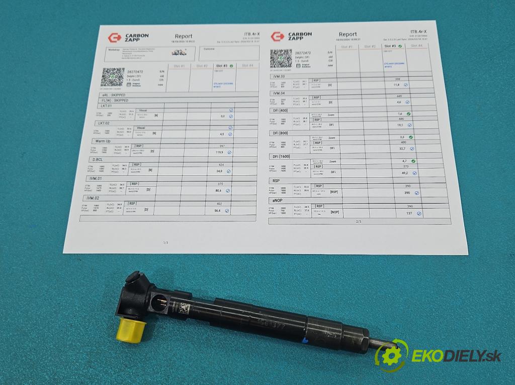 Mercedes B W246  2011-2018 2.1 cdi 136hp automatic 100 kW 2143 cm3 5- vstřikovač 28272472 (Vstřikovač paliva)