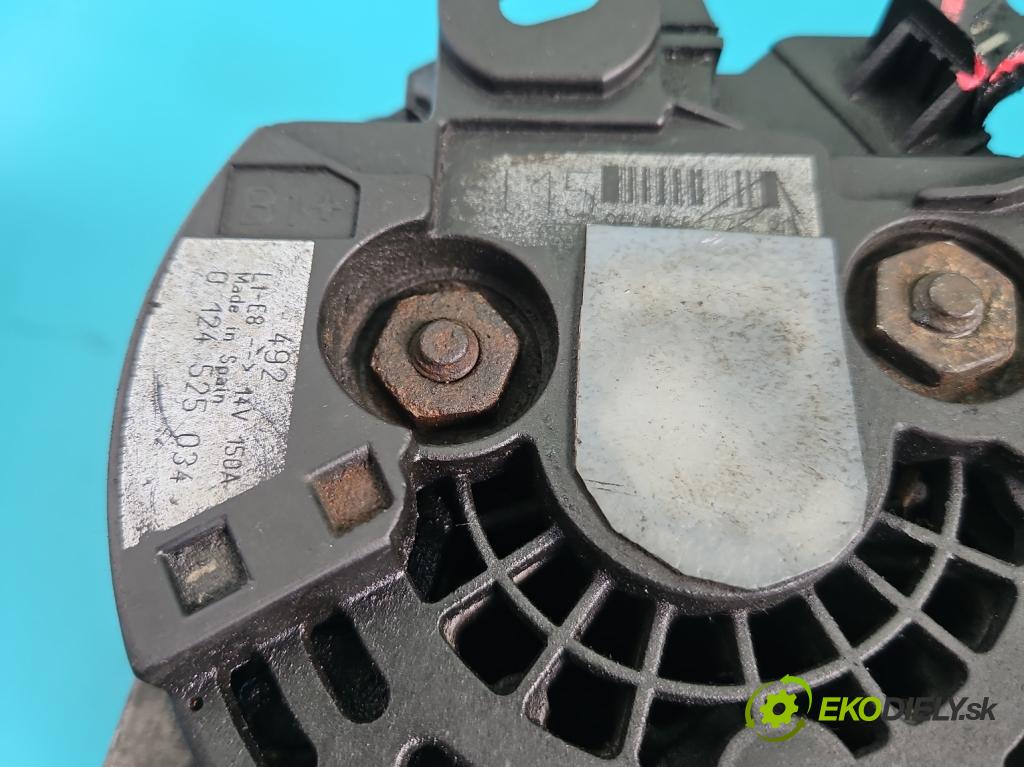 Citroen Berlingo I 1996-2008 2.0 hdi 90 HP manual 66 kW 1997 cm3 5- Alternator 0124525034 (Alternátor)