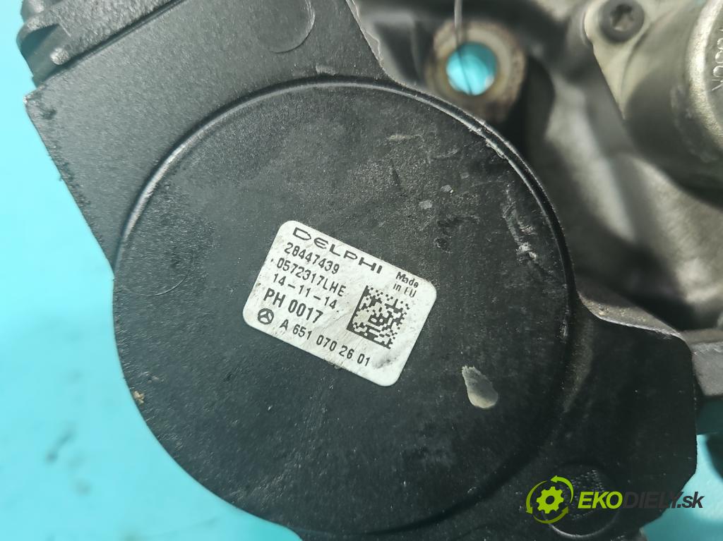 Mercedes B W246  2011-2018 2.1 cdi 136hp automatic 100 kW 2143 cm3 5- čerpadlo vstřikovací A6510702601 (Vstřikovací čerpadlo)