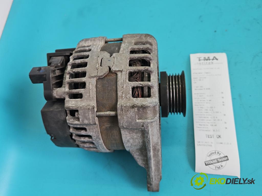 Mercedes B W246  2011-2018 2.1 cdi 136 HP automatic 100 kW 2143 cm3 5- Alternator 0125711028 (Alternátor)