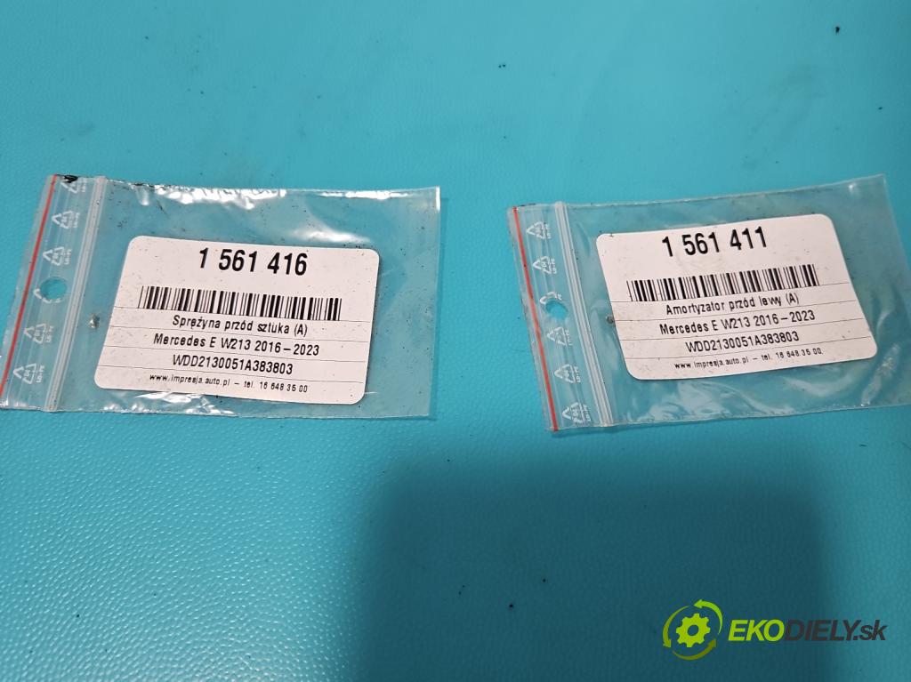 Mercedes E W213 2016-2023 2.0 CDI 194KM automatic 143 kW 1950 cm3 4- tlumič přední levý A2133202766 (Klika dveří ostatní)