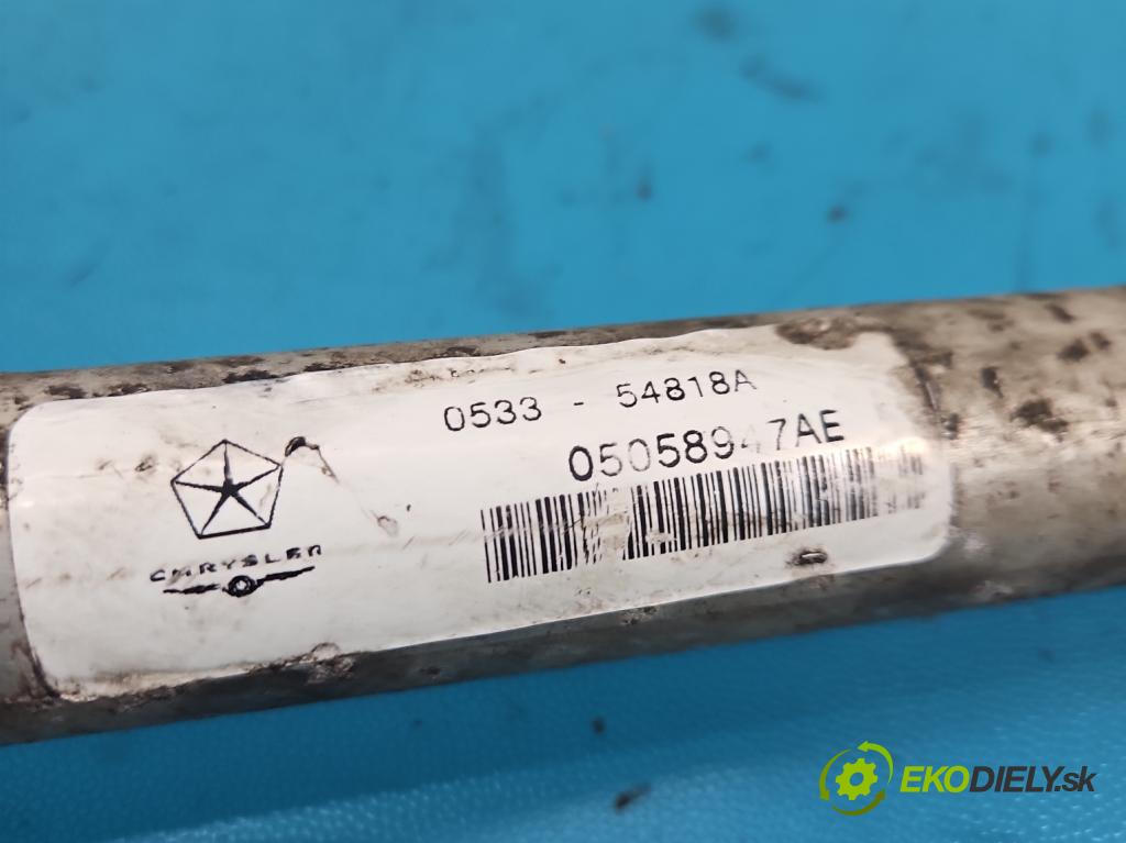 Fiat Freemont 2.0 jtd 170 HP manual 125 kW 1956 cm3 5- rúrka systému chladenia 05058943AB