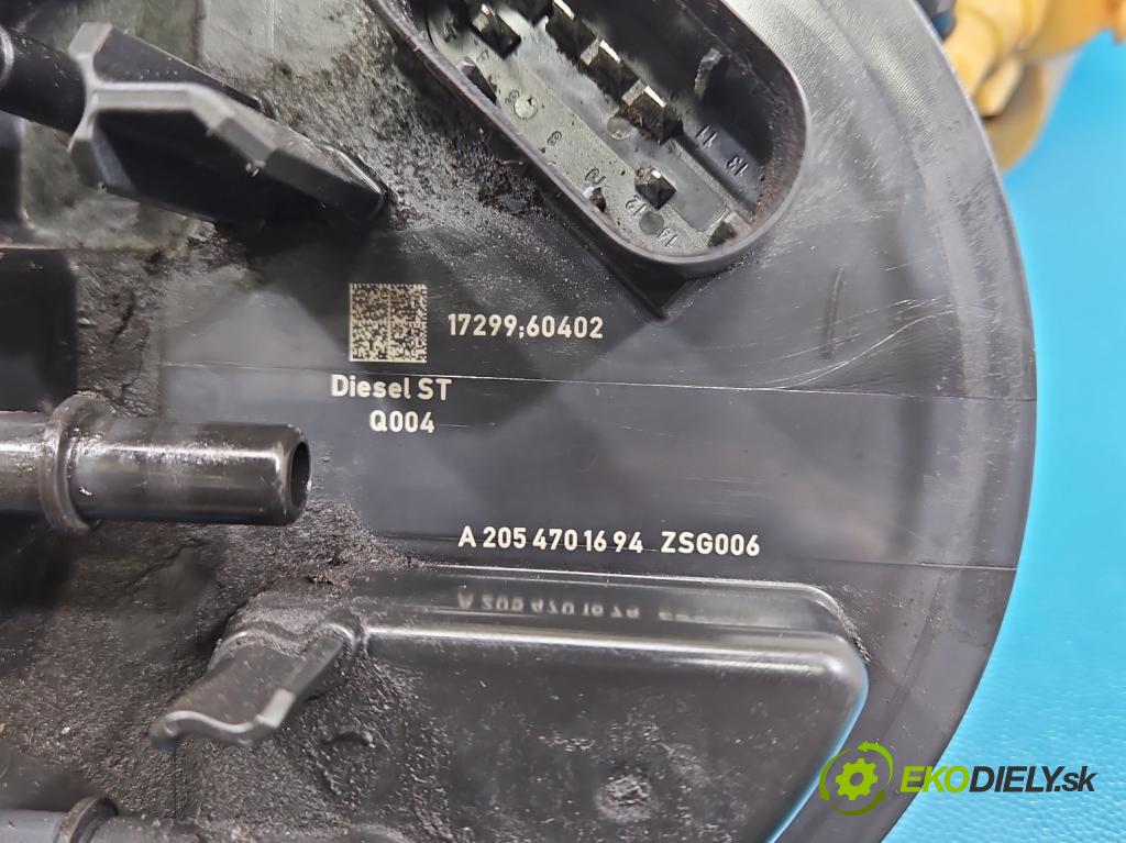 Mercedes E W213 2016-2023 2.0 CDI 194KM: automatic 143 kW 1950 cm3 4- čerpadlo palivo A2054701694