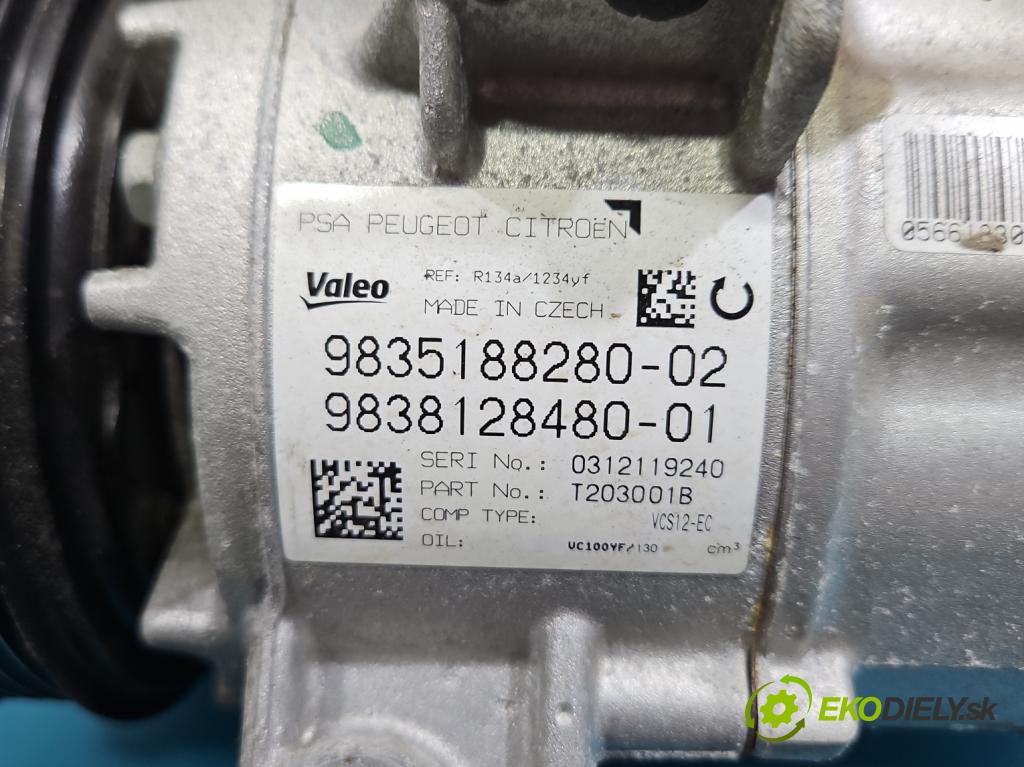 Citroen C5 Aircross 17-25 1.2 T 131 hp manual 96 kW 1199 cm3 5- Kompresor: klíma 9838128480 (Kompresor klimatizace)