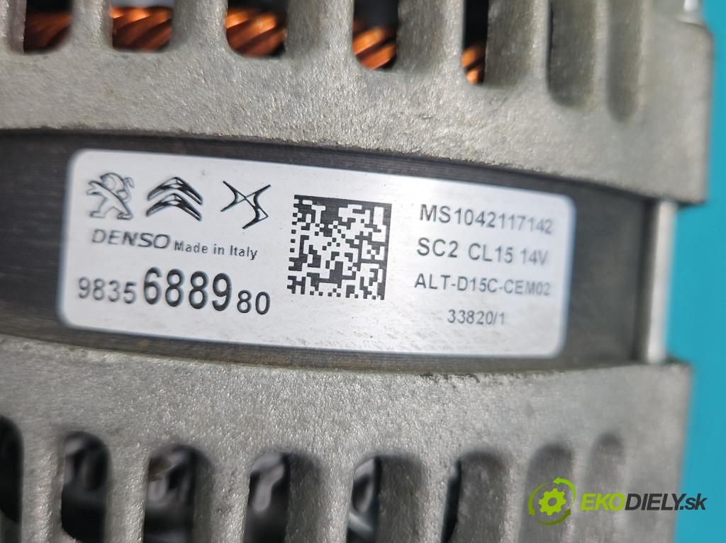 Citroen C5 Aircross 17-25 1.2 T 131 hp manual 96 kW 1199 cm3 5- Alternator 9835688980 (Alternátor)