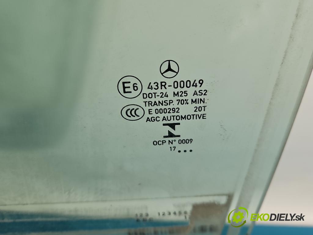 Mercedes E W213 2016-2023 2.0 CDI 194KM: automatic 143 kW 1950 cm3 4- sklo dvere zadné ľavé