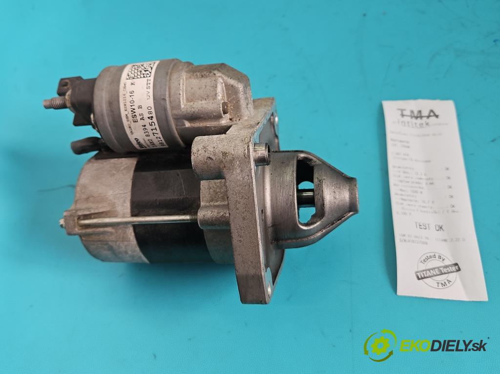 Citroen C5 Aircross 17-25 1.2 T 131 HP manual 96 kW 1199 cm3 5- štartér 9812715480 (Štartér)