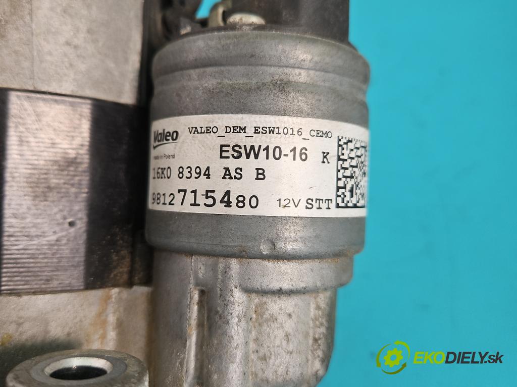 Citroen C5 Aircross 17-25 1.2 T 131 HP manual 96 kW 1199 cm3 5- štartér 9812715480 (Štartér)