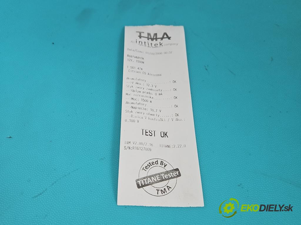 Citroen C5 Aircross 17-25 1.2 T 131 HP manual 96 kW 1199 cm3 5- štartér 9812715480 (Štartér)