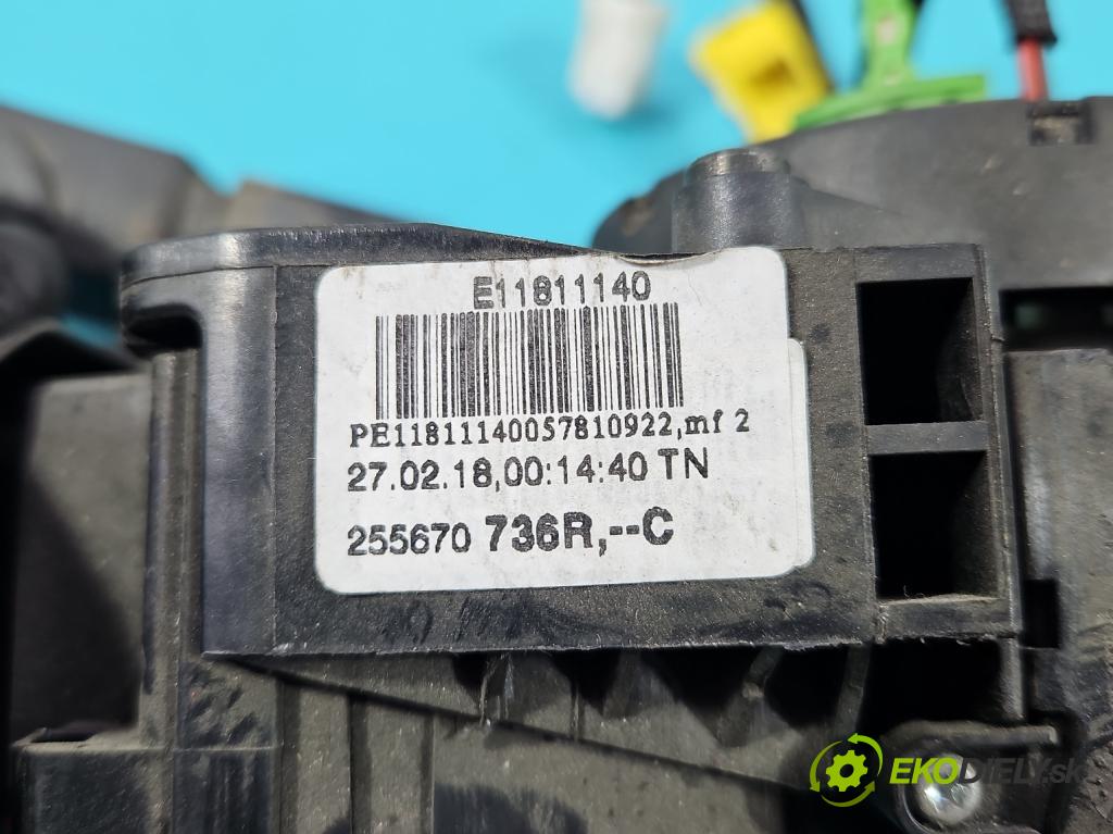 Dacia Dokker 2012- 1.6 16V 102 HP manual 75 kW 1598 cm3 5- prepínač komplex: 0265019153 (Prepínacie páčky pod volantom)