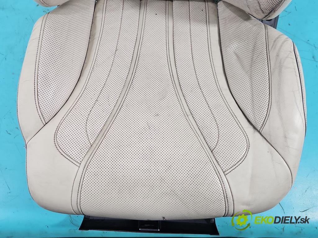 Mercedes S W222 2013-2020 3.0 cdi (656929) 340KM: automatic 250 kW 2925 cm3 4- Sedačka ľavý  (Sedadlo)