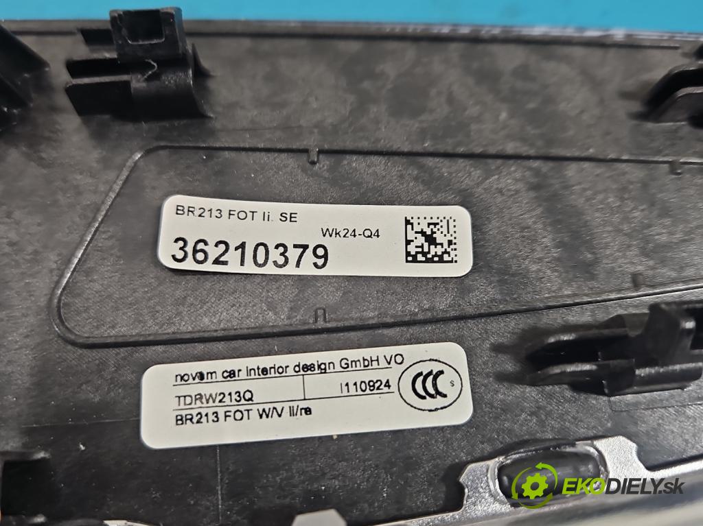 Mercedes E W213 2016-2023 2.0 CDI 194KM: automatic 143 kW 1950 cm3 4- lišta ozdobná vnitŕní: