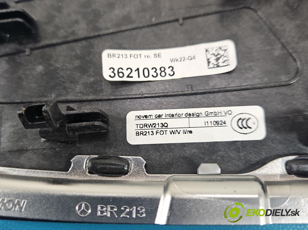 Mercedes E W213 2016-2023 2.0 CDI 194KM: automatic 143 kW 1950 cm3 4- lišta ozdobná vnitŕní: