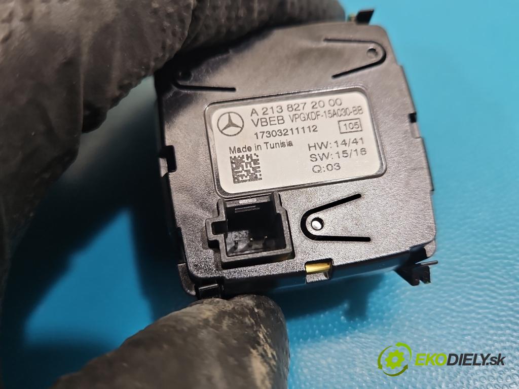Mercedes E W213 2016-2023 2.0 CDI 194KM: automatic 143 kW 1950 cm3 4- Sledujte: A2138272000 (Prístrojová doska)