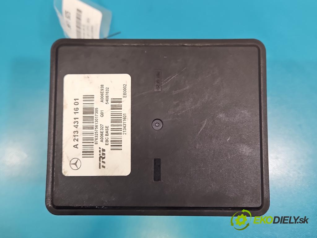 Mercedes E W213 2016-2023 2.0 CDI 194KM: automatic 143 kW 1950 cm3 4- čerpadlo abs A2134311601 (Pumpa ABS)