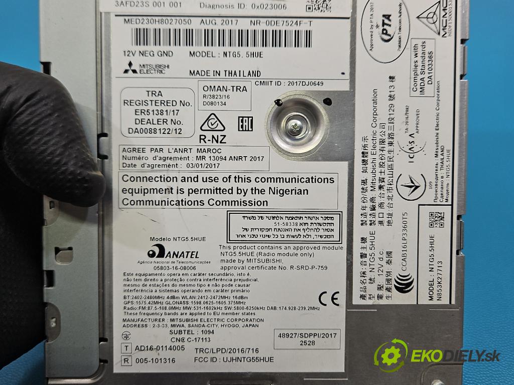 Mercedes E W213 2016-2023 2.0 CDI 194KM: automatic 143 kW 1950 cm3 4- Radio originál A2139003921