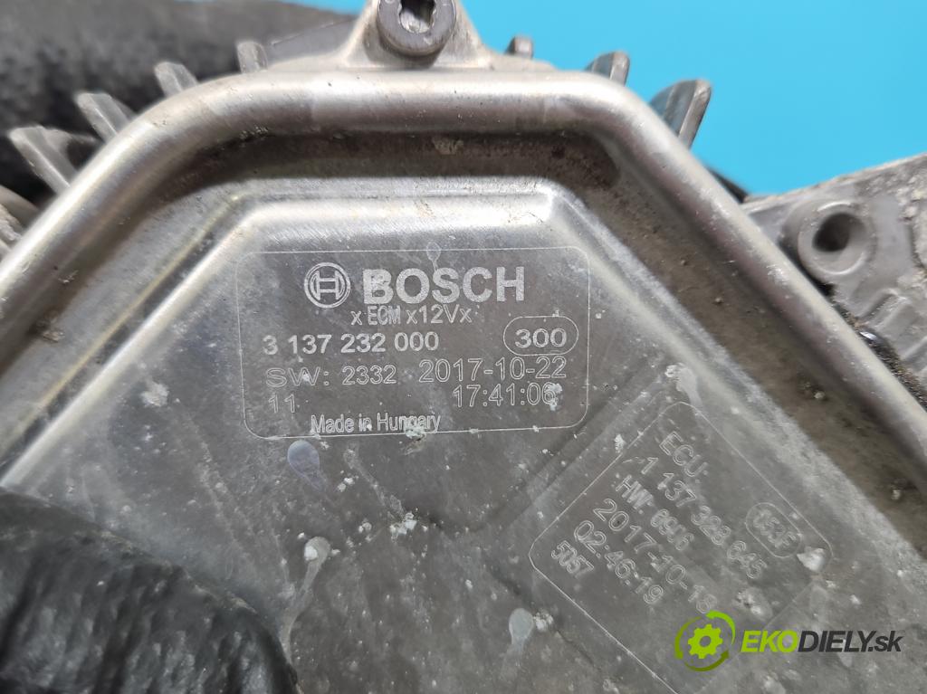 Mercedes E W213 2016-2023 2.0 CDI 194KM: automatic 143 kW 1950 cm3 4- Ventilátor chladiča 3137232000