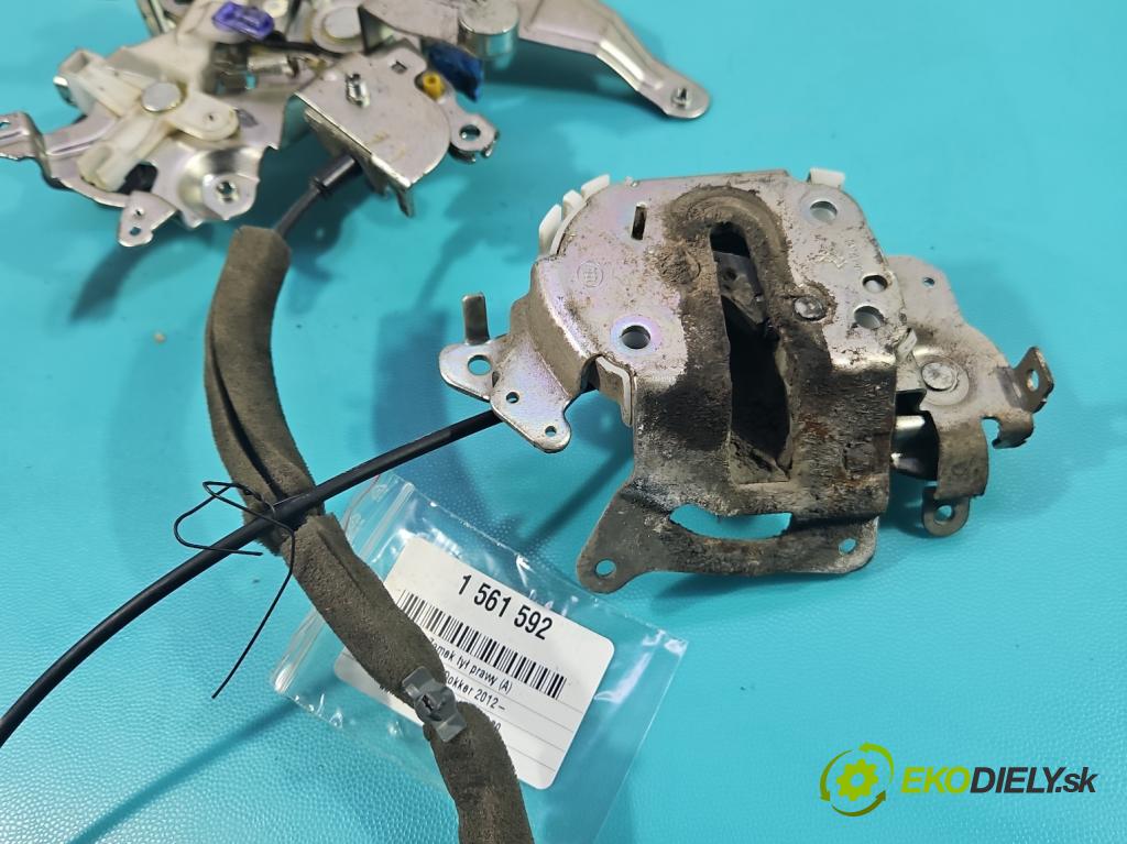 Dacia Dokker 2012- 1.6 16V 102 HP manual 75 kW 1598 cm3 5- zámok zadné pravý