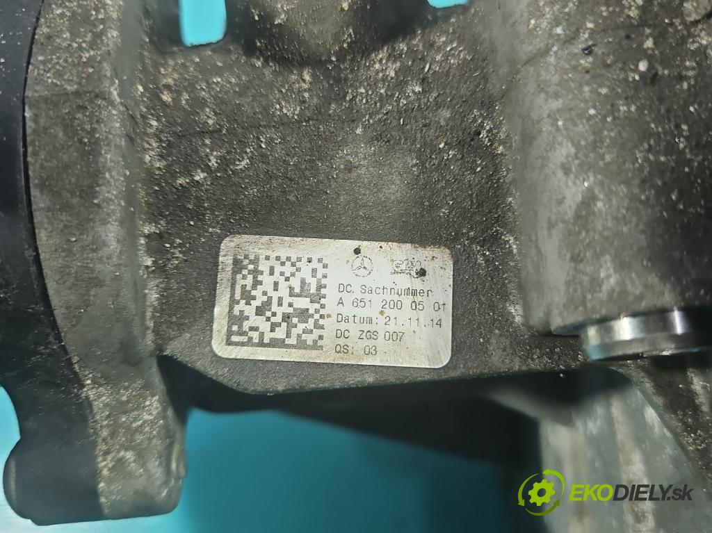 Mercedes B W246  2011-2018 2.1 cdi 136 HP automatic 100 kW 2143 cm3 5- čerpadlo voda: A6512000501 (Vodná pumpa)