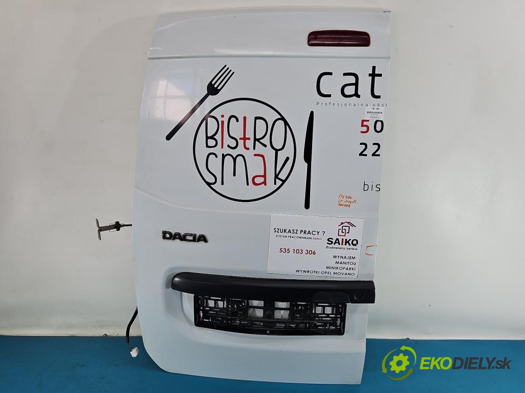 Dacia Dokker 2012- 1.6 16V 102 hp manual 75 kW 1598 cm3 5- dveře zadní levé  (Klika dveří ostatní)