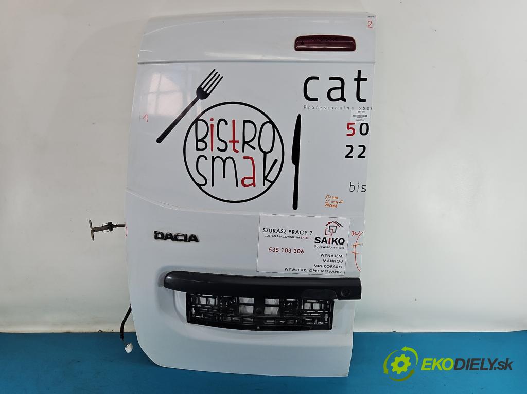 Dacia Dokker 2012- 1.6 16V 102 hp manual 75 kW 1598 cm3 5- dveře zadní levé  (Klika dveří ostatní)