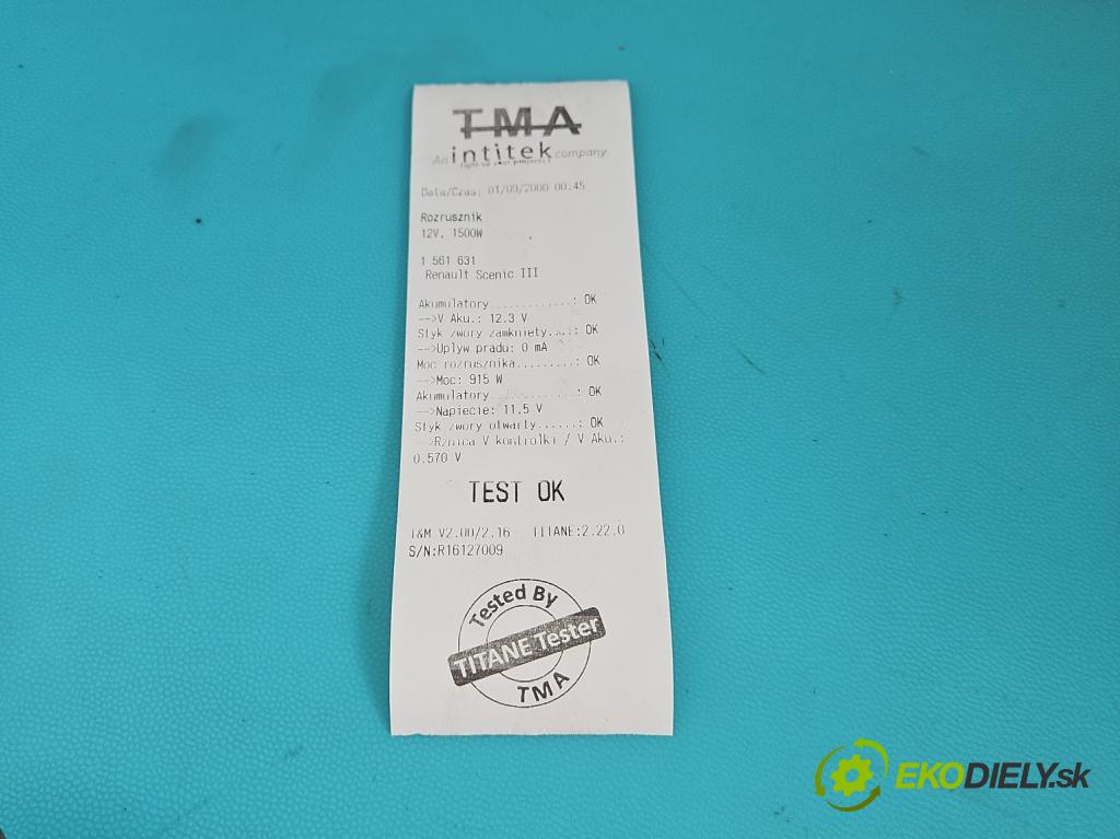 Renault Scenic III 2009-2016 1.4 131 hp manual 96 kW 1397 cm3 5- startér:  (Startér)