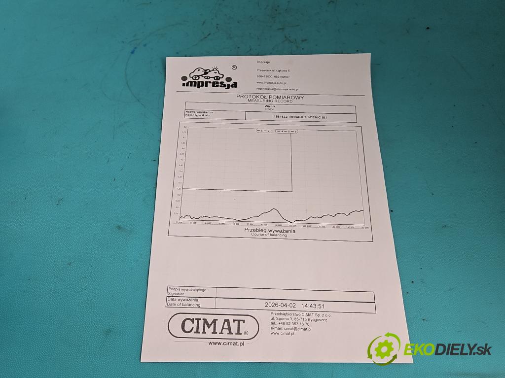 Renault Scenic III 2009-2016 1.4 131 HP manual 96 kW 1397 cm3 5- turbodúchadlo, turbo repasovaná 54399700077