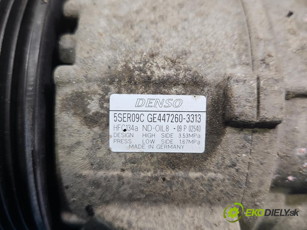 Toyota Auris I 2006-2013 1.3 vvti 99 hp manual 73 kW 1329 cm3 5- Kompresor: klíma GE447260-3313 (Kompresor klimatizace)