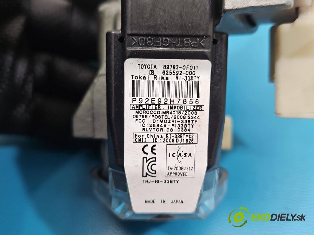 Toyota Auris I 2006-2013 1.3 vvti 99 hp manual 73 kW 1329 cm3 5- řídící jednotka motoru 89661-02W31