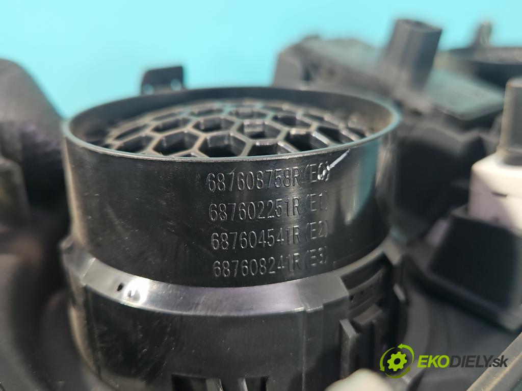 Dacia Dokker 2012- 1.6 16V 102 hp manual 75 kW 1598 cm3 5- Mřížka: topení medián: 682609686R (Mřížka topení)