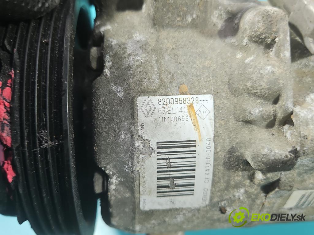Renault Scenic III 2009-2016 1.4 131 hp manual 96 kW 1397 cm3 5- Kompresor: klíma 8200958328 (Kompresor klimatizace)