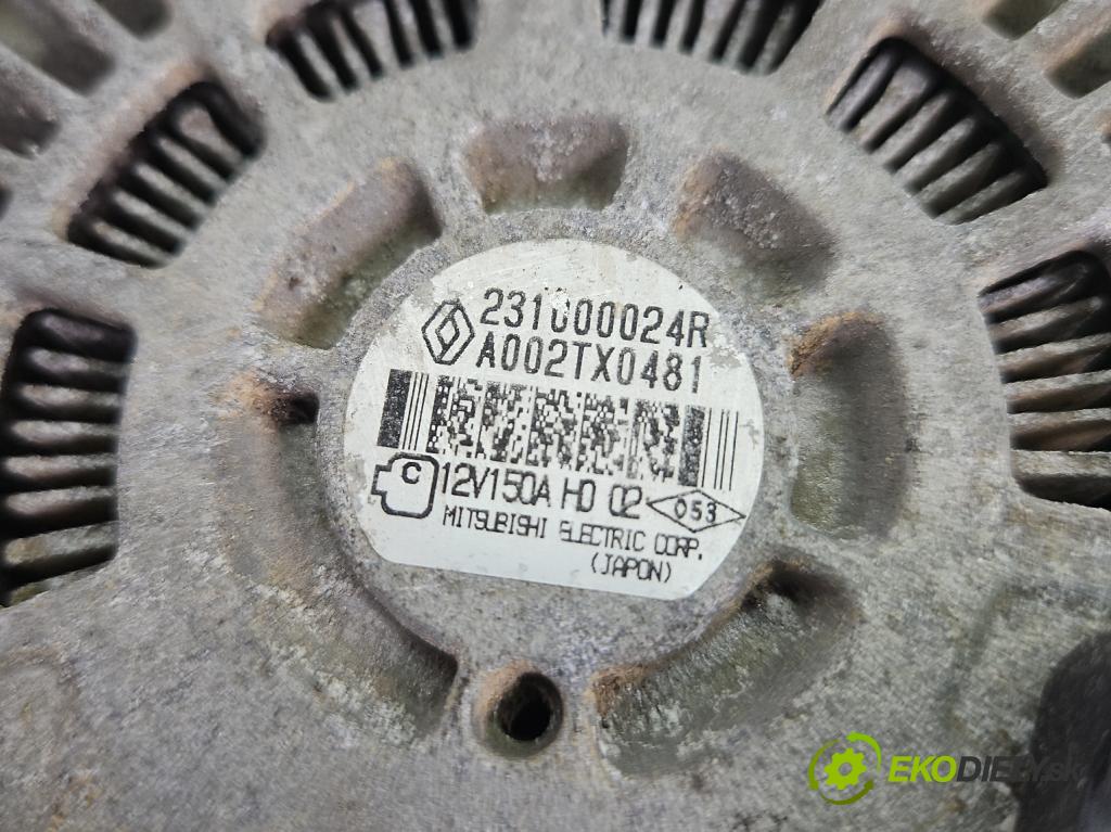 Renault Scenic III 2009-2016 1.4 131 hp manual 96 kW 1397 cm3 5- Alternator 231000024R (Alternátor)