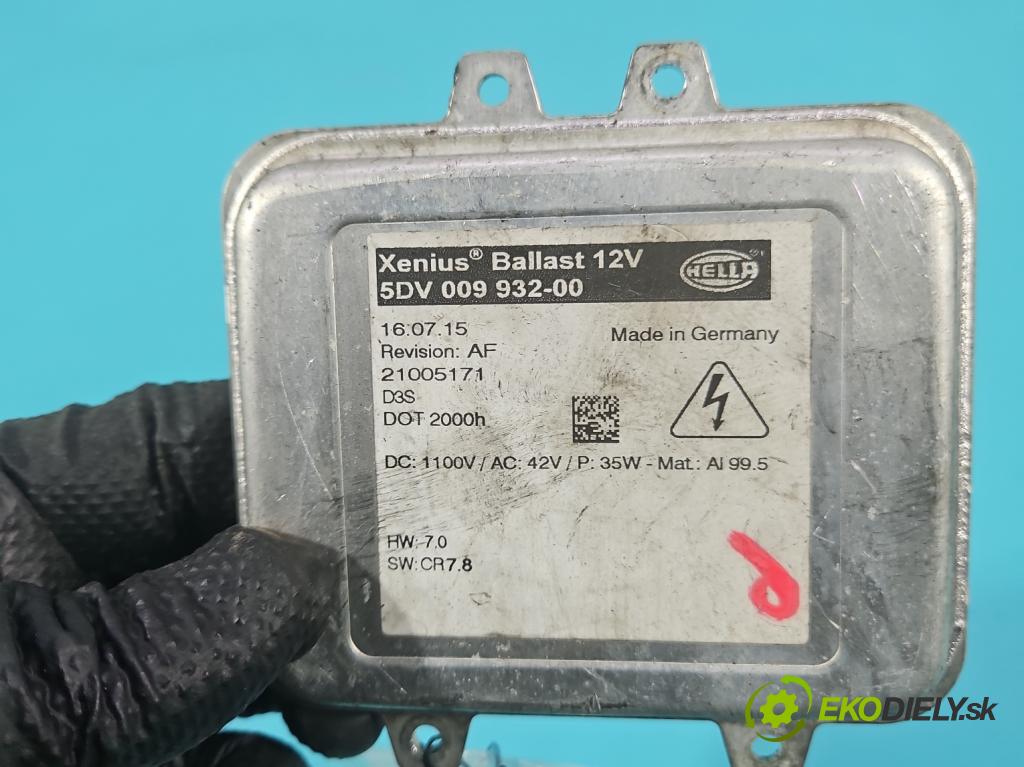 Opel Insignia A 2008-2017 2.0 cdti 170 HP manual 125 kW 1956 cm3 4- střídač: xenon 5DV009932-00 (Riadiaca jednotka xenónu)