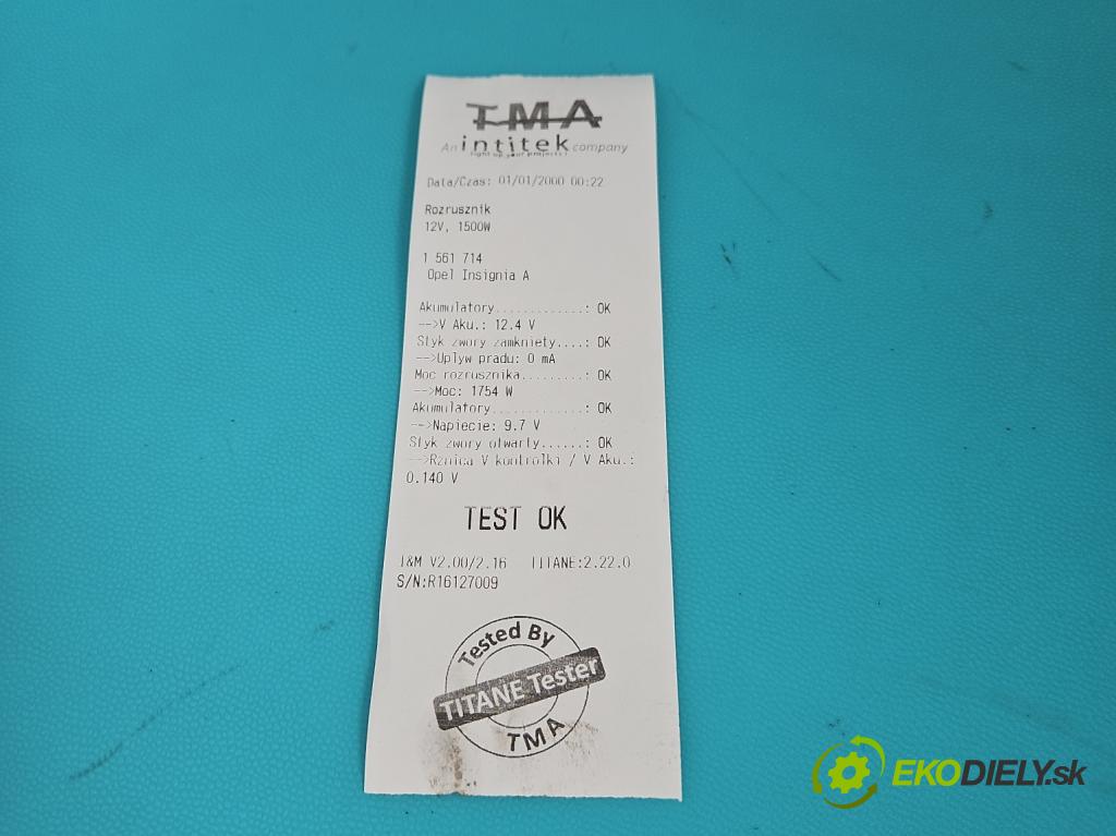 Opel Insignia A 2008-2017 2.0 cdti 170 HP manual 125 kW 1956 cm3 4- štartér 428000-9740 (Štartér)