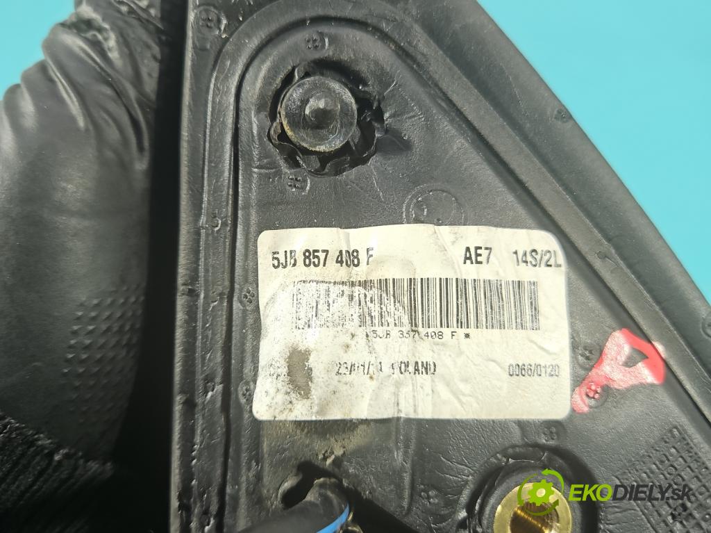 Skoda Rapid 2012-2019 1.2 TSI CBZA 86 HP manual 63 kW 1197 cm3 5- zrkadlo pravé 5JB857408F (Kľučka dverí ostatné)