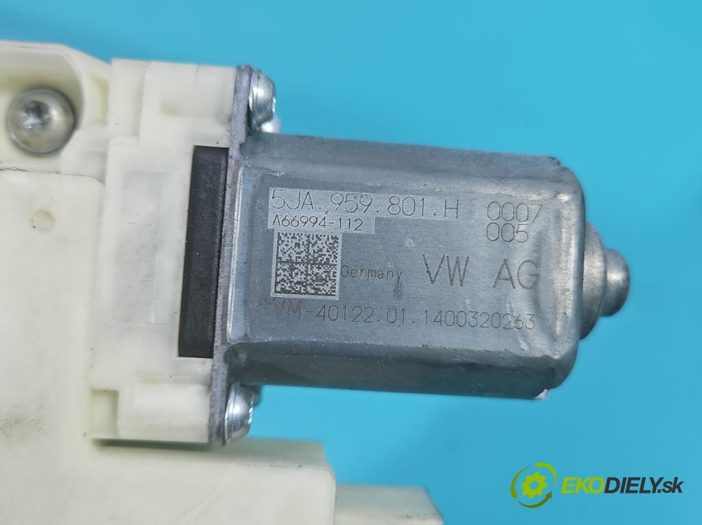 Skoda Rapid 2012-2019 1.2 TSI CBZA 86 hp manual 63 kW 1197 cm3 5- mechanismus stahování přední levý 5JA959801H
