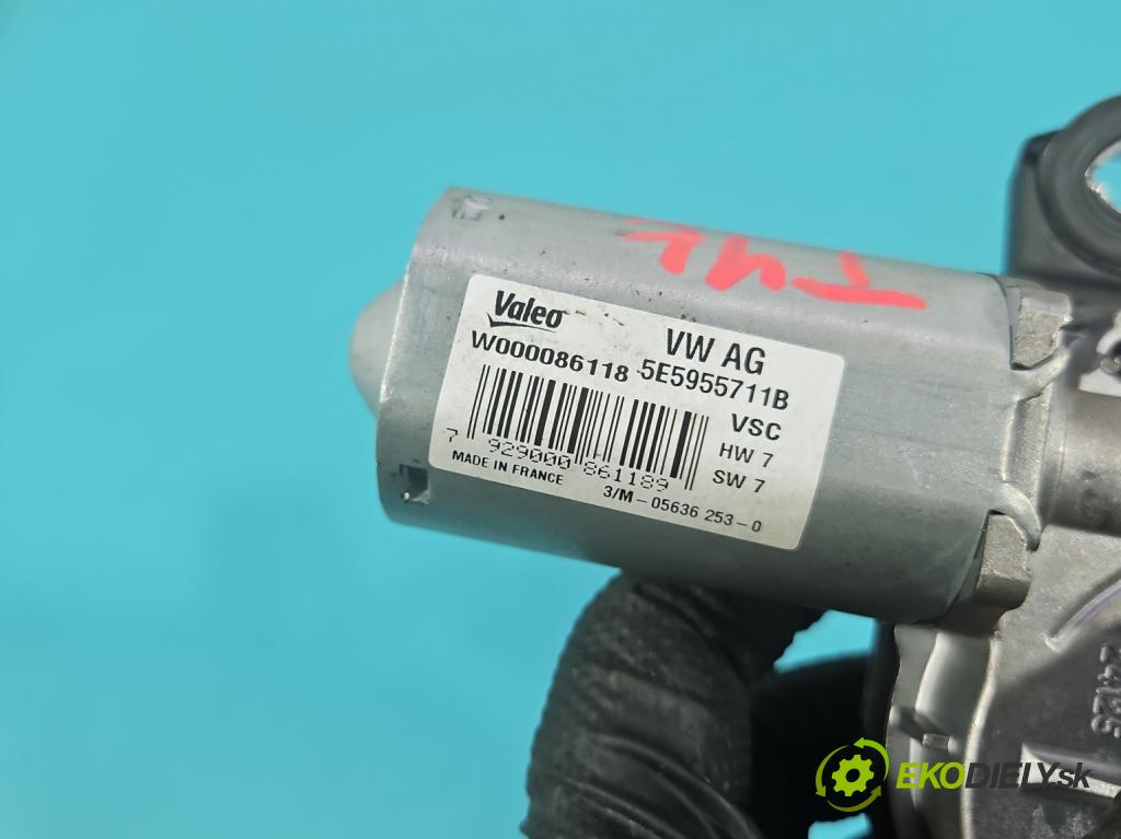 Skoda Rapid 2012-2019 1.2 TSI 86 HP manual 63 kW 1197 cm3 5- motor stieračov zadné 5E5955711B