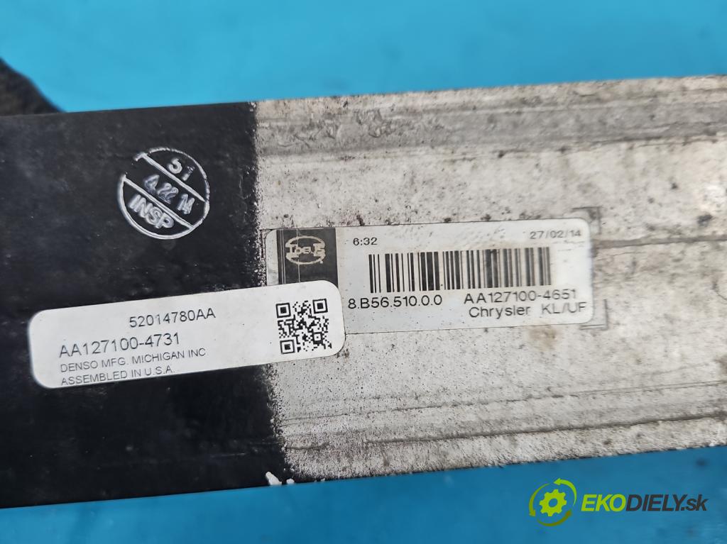 Jeep Cherokee KL 2013-2023 2.0 multijet 140 hp manual 103 kW 1956 cm3 5- Intercooler 52014780AA (Intercooler (chladič stlačeného vzduchu))