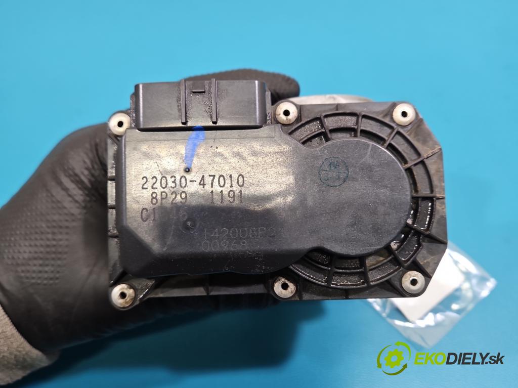 Toyota Auris I 2006-2013 1.3 vvti 99 hp manual 73 kW 1329 cm3 5- škrticí klapka 22030-47010 (Škrticí klapka)
