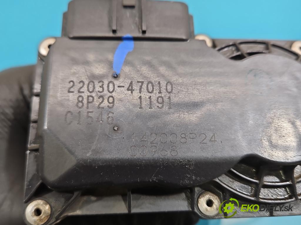 Toyota Auris I 2006-2013 1.3 vvti 99 hp manual 73 kW 1329 cm3 5- škrticí klapka 22030-47010 (Škrticí klapka)