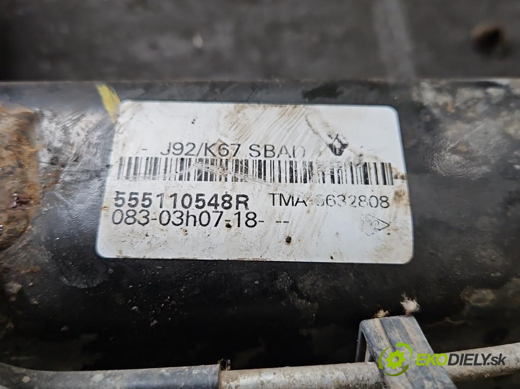 Dacia Dokker 2012- 1.6 16V 102 HP manual 75 kW 1598 cm3 5- zadna výstuha 555110548R (Výstuha zadná)