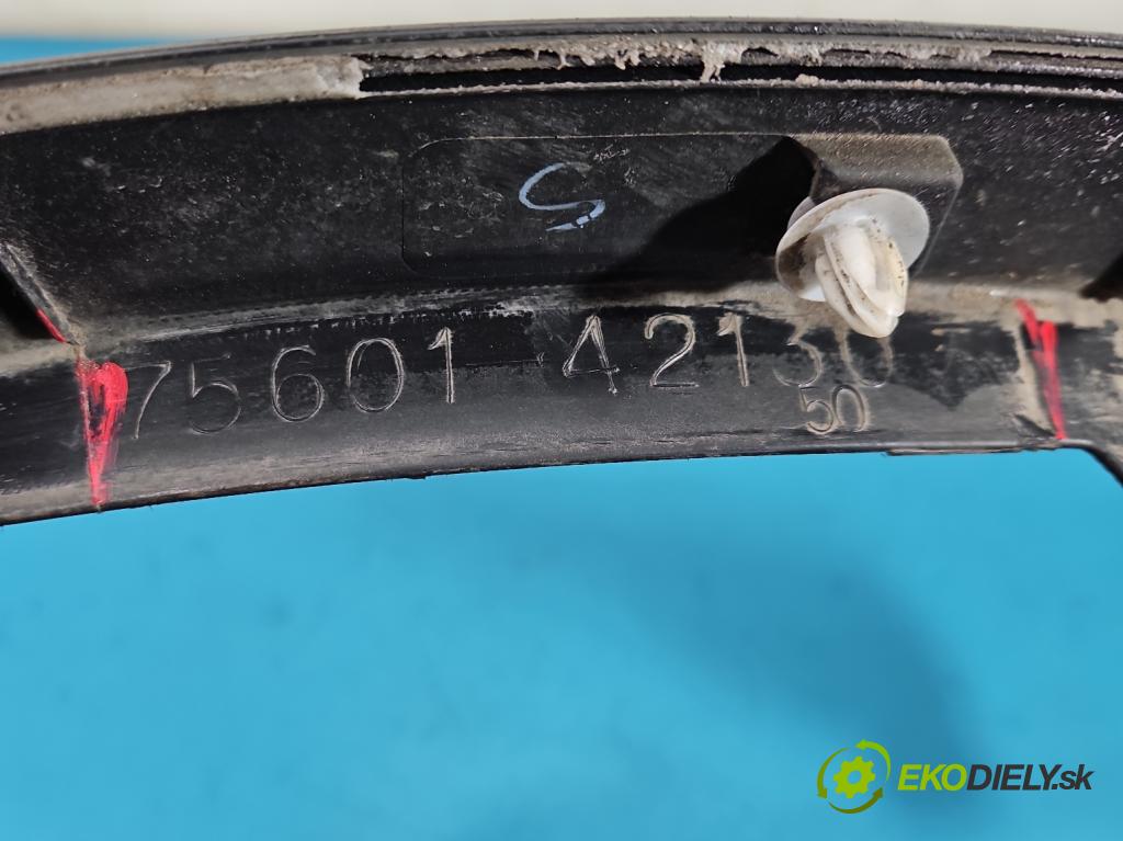 Toyota Rav4 IV 2013-2018 2.0 D4D 124 hp manual 91 kW 1998 cm3 5- lišta blatník: přední pravé 7560142130