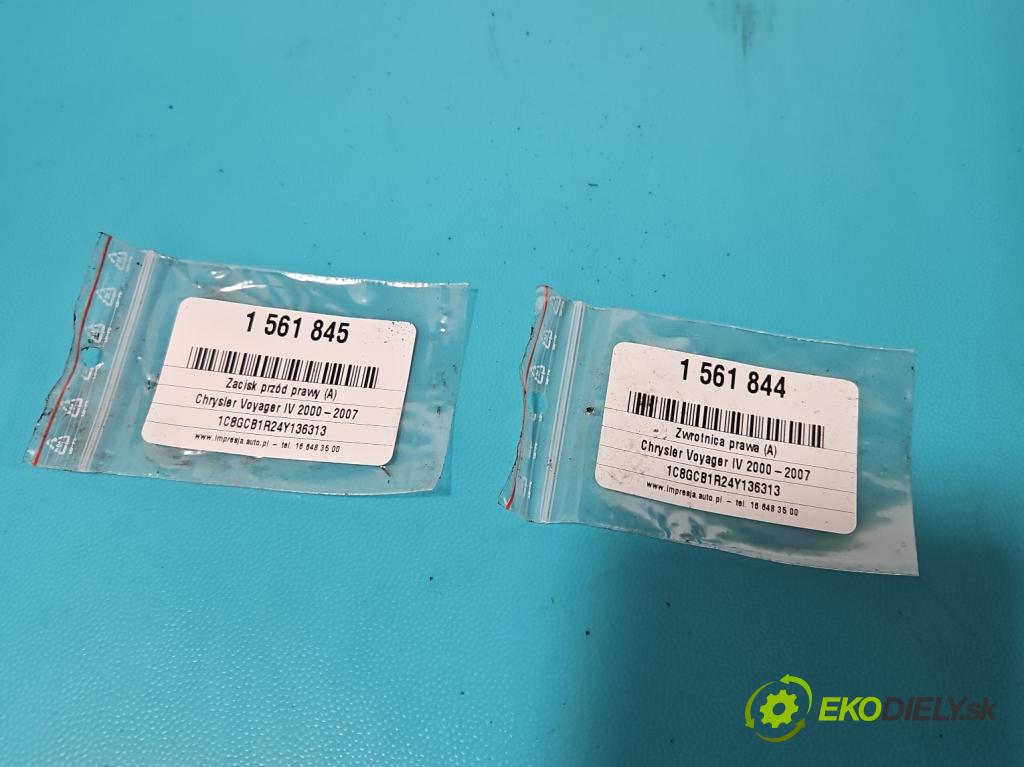 Chrysler Voyager IV 2000-2007 3.3 V6 174 HP automatic 128 kW 3301 cm3 5- brzdič predné pravý  (Kľučka dverí ostatné)