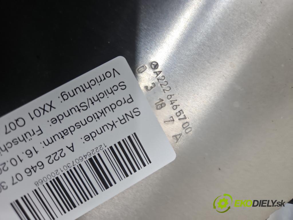 Mercedes S W222 2013-2020 3.0 cdi (656929) 340KM automatic 250 kW 2925 cm3 4- Stěna: přepážka A2226460730 (Interiér ostatní)