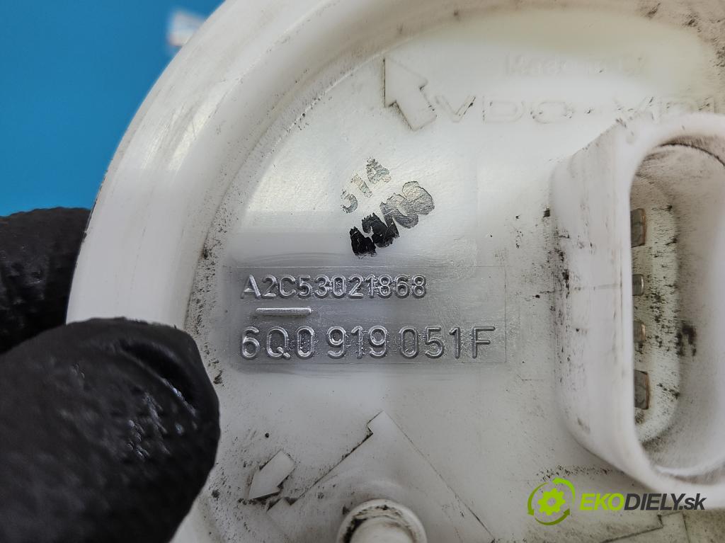 Skoda Fabia I 1999-2007 1.4 16V 75 hp manual 55 kW 1390 cm3 5- čerpadlo paliva 6Q0919051F