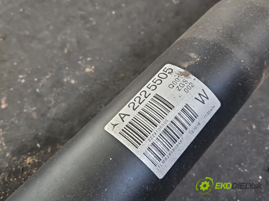 Mercedes S W222 2013-2020 3.0 cdi (656929) 340KM: automatic 250 kW 2925 cm3 4- Hřídel: zadné A2225505 (Kardaňový hriadeľ)