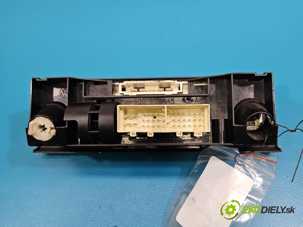 Skoda Fabia I 1999-2007 1.4 16V 75 HP manual 55 kW 1390 cm3 5- panel kúrenia 6Y0820045C