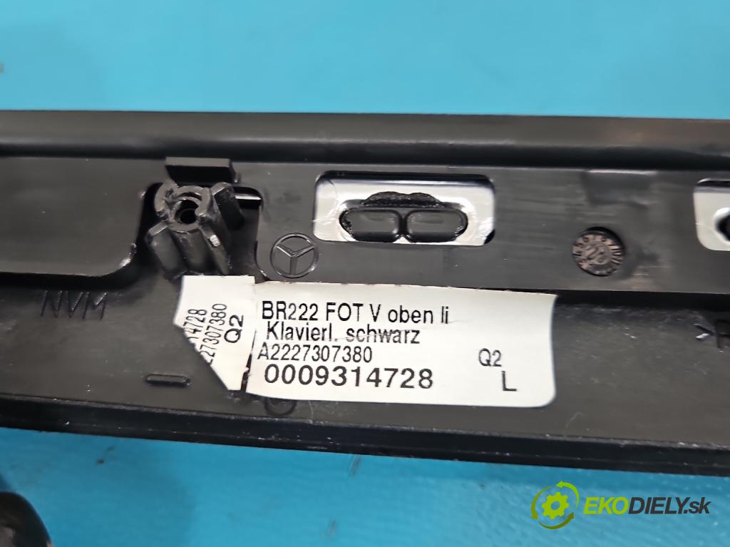 Mercedes S W222 2013-2020 3.0 cdi (656929) 340KM: automatic 250 kW 2925 cm3 4- lišta ozdobná vnitŕní: A2227303105