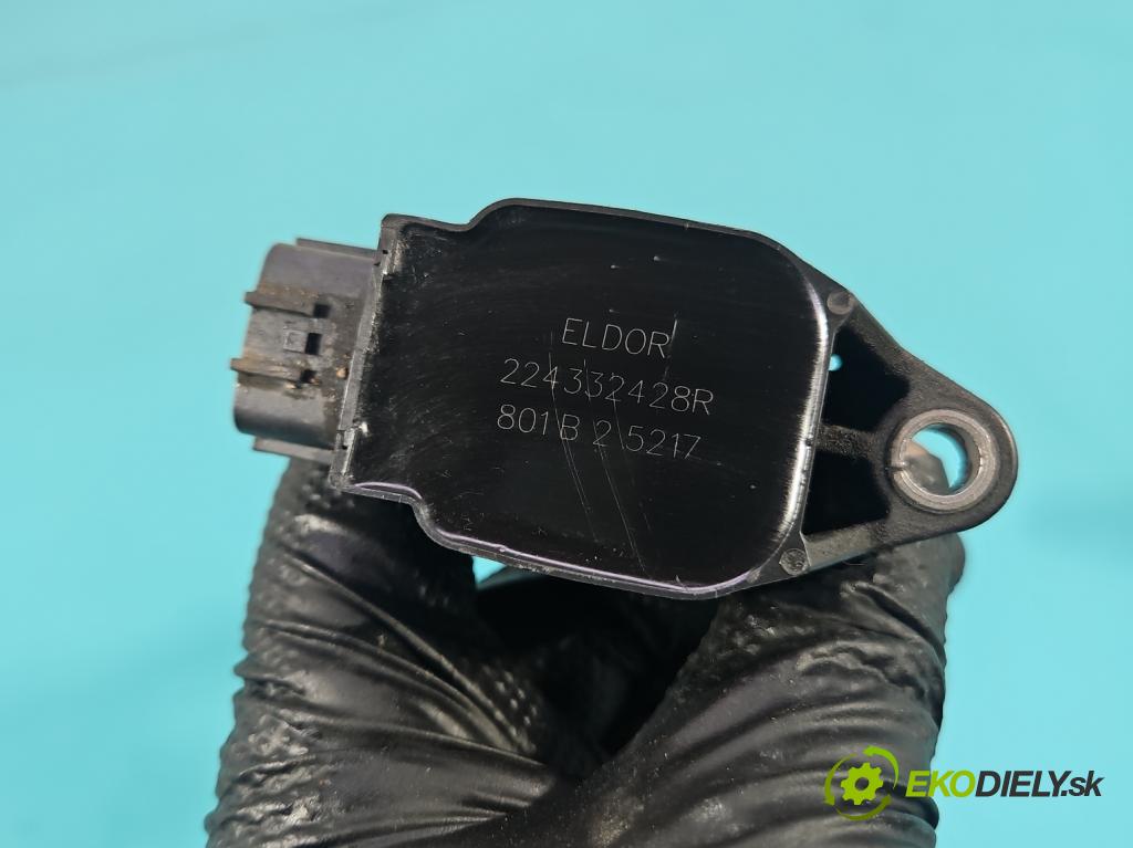 Dacia Dokker 2012- 1.6 16V 102 hp manual 75 kW 1598 cm3 5- cívka zapalovací 224332428R (Zážehová cívka)