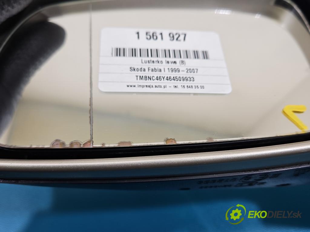 Skoda Fabia I 1999-2007 1.4 16V 75 HP manual 55 kW 1390 cm3 5- zrkadlo ľavé  (Kľučka dverí ostatné)